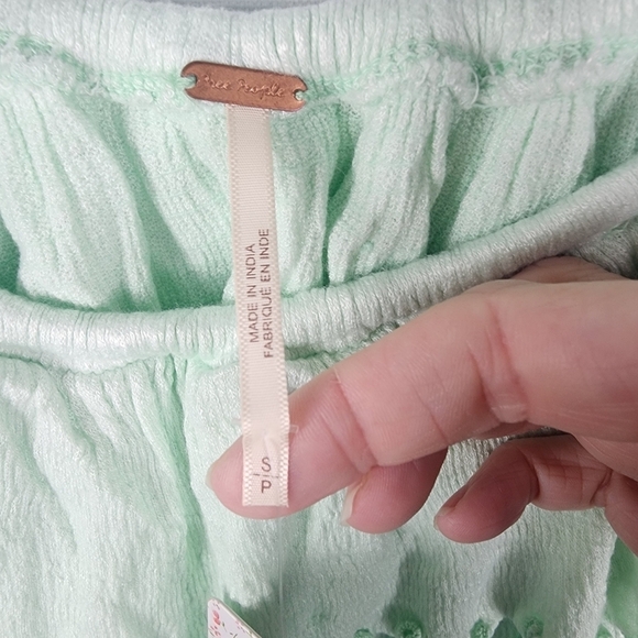 NWT Free People 'Cora Lee' On And Off The Shoulder Top Ombre Festival Boho Beach - Picture 4 of 8